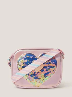 Monsoon Purple Confetti Heart Cross-Body Bag Online