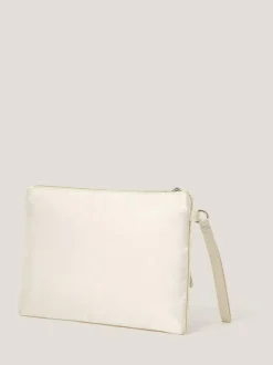 Monsoon Silver Febe Floral Embellished Tassel Pouch Online
