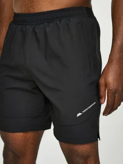 Monterrain Black Form Woven Running Shorts Best