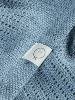 Mori Blue Blend Cellular Baby Blanket Hot