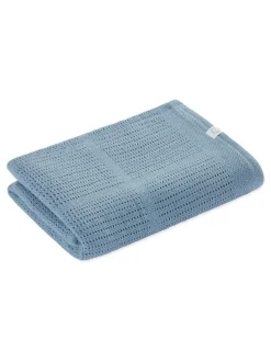 Mori Blue Blend Cellular Baby Blanket Hot