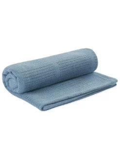 Mori Blue Blend Cellular Baby Blanket Hot