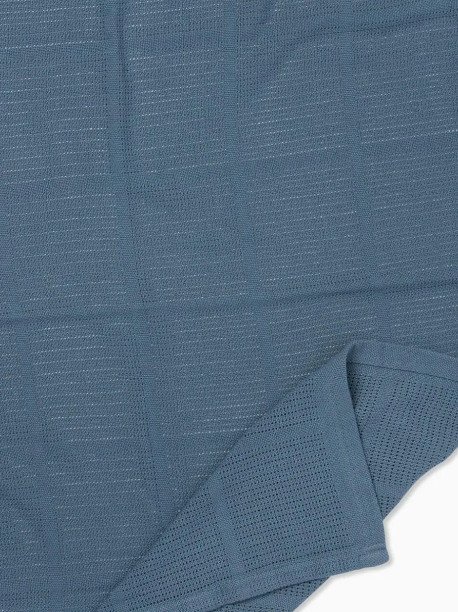 Mori Blue Blend Cellular Baby Blanket Hot