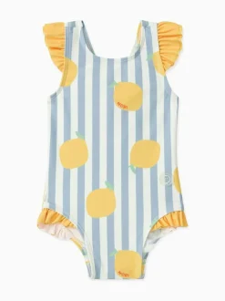 Mori Blue Stripe Swimsuit Clearance