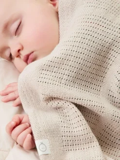 Mori Supersoft Cellular Blankets 2 Pack Blue/Neutral Best