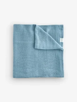 Mori Supersoft Cellular Blankets 2 Pack Blue/Neutral Best