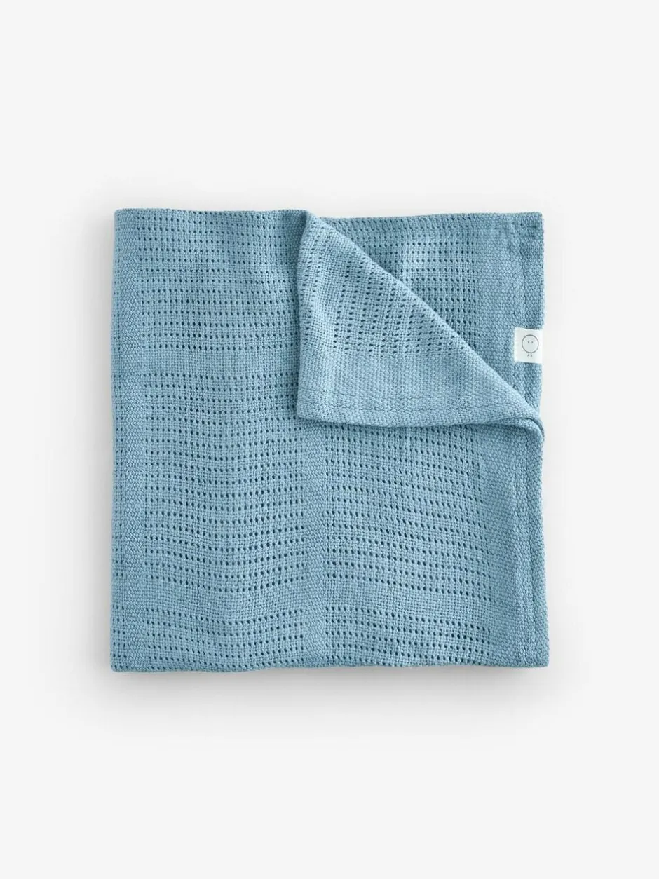Mori Supersoft Cellular Blankets 2 Pack Blue/Neutral Best
