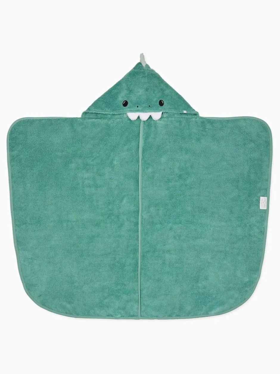 Mori Supersoft Hooded Towel Green Dino New