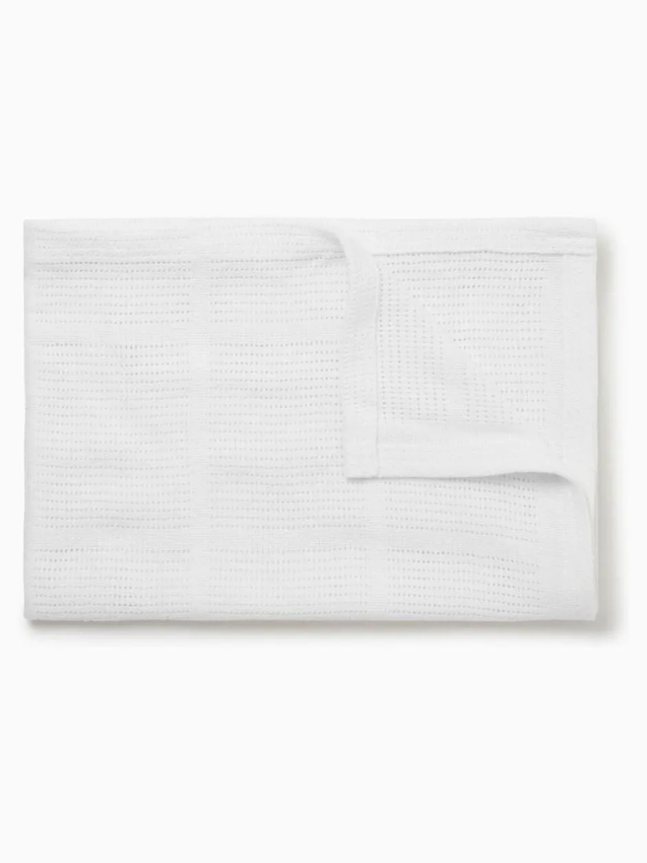 Mori White Blend Cellular Baby Blanket Outlet
