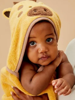 Mori Supersoft Hooded Towel Yellow Giraffe Hot