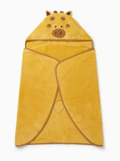 Mori Supersoft Hooded Towel Yellow Giraffe Hot