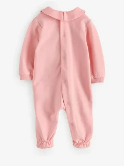 Moschino Baby Logo Sleepsuit, Hat & Bib Giftset With Giftbox Pink New