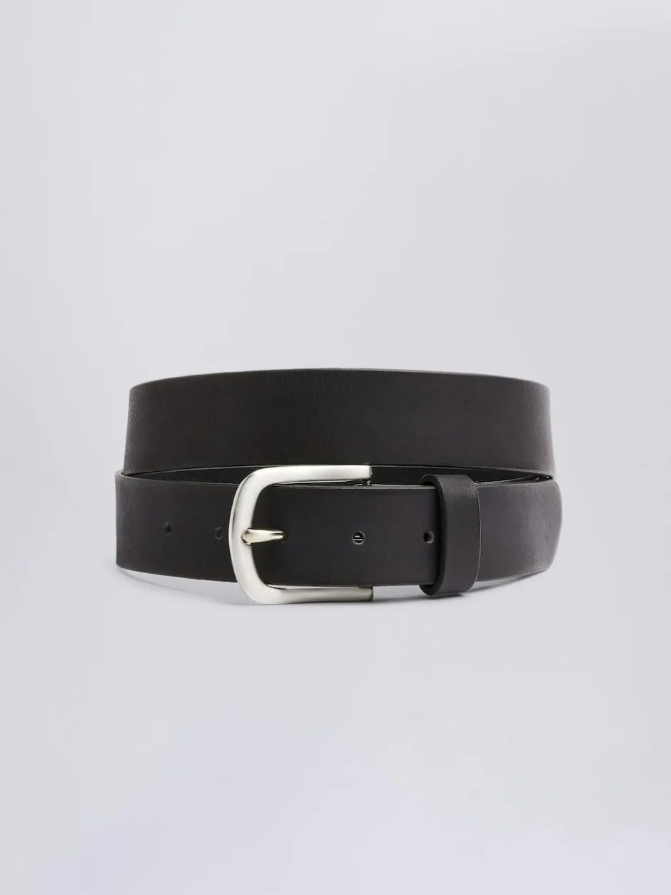MOSS Casual Leather Belt Black Discount