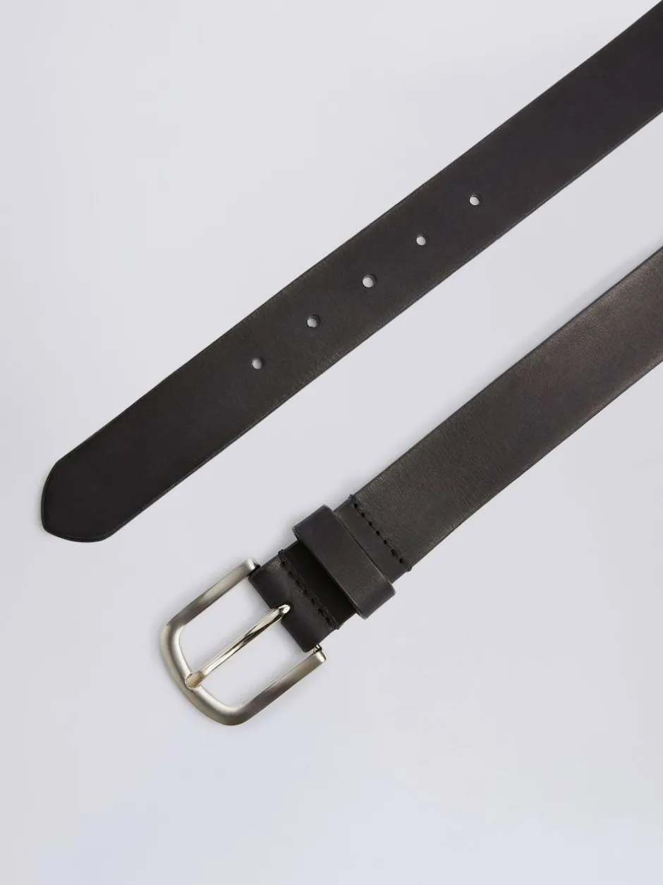 MOSS Casual Leather Belt Black Discount