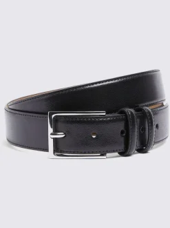 MOSS Classic Leather Belt Black Best