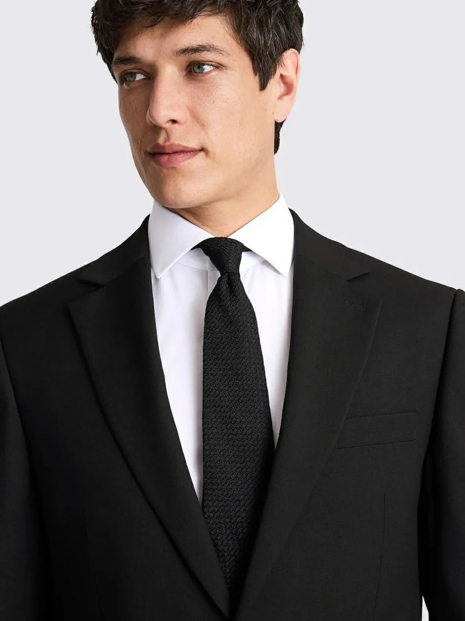 MOSS Regular Fit Stretch Suit Jacket Black Sale