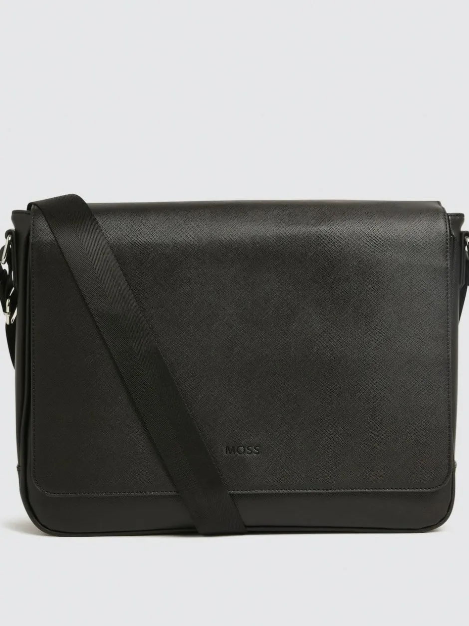 MOSS Black Saffiano Dispatch Bag Hot