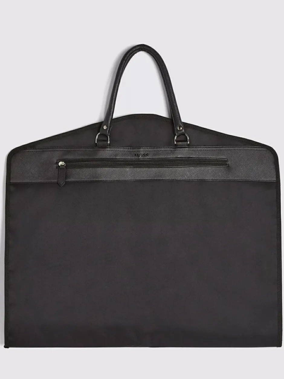 MOSS Black Saffiano Premium Suit Carrier New