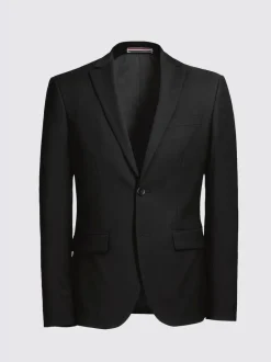 MOSS Slim Regular Fit Stretch Suit Jacket Black