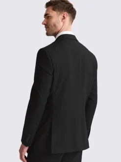 MOSS Tailored Regular Fit Stretch Suit Jacket Black Sale