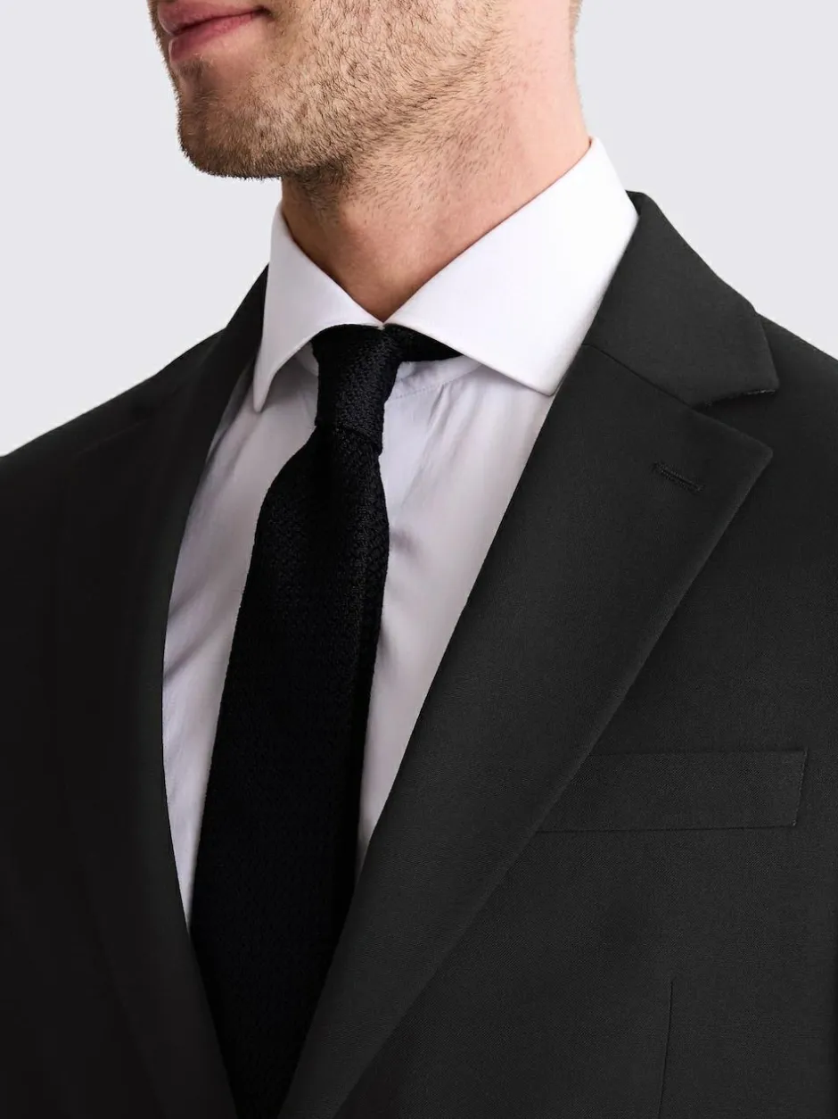 MOSS Tailored Regular Fit Stretch Suit Jacket Black Sale