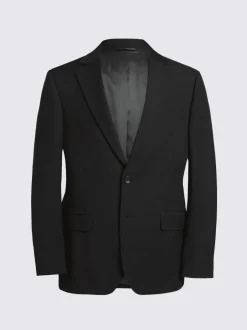 MOSS Tailored Regular Fit Stretch Suit Jacket Black Sale