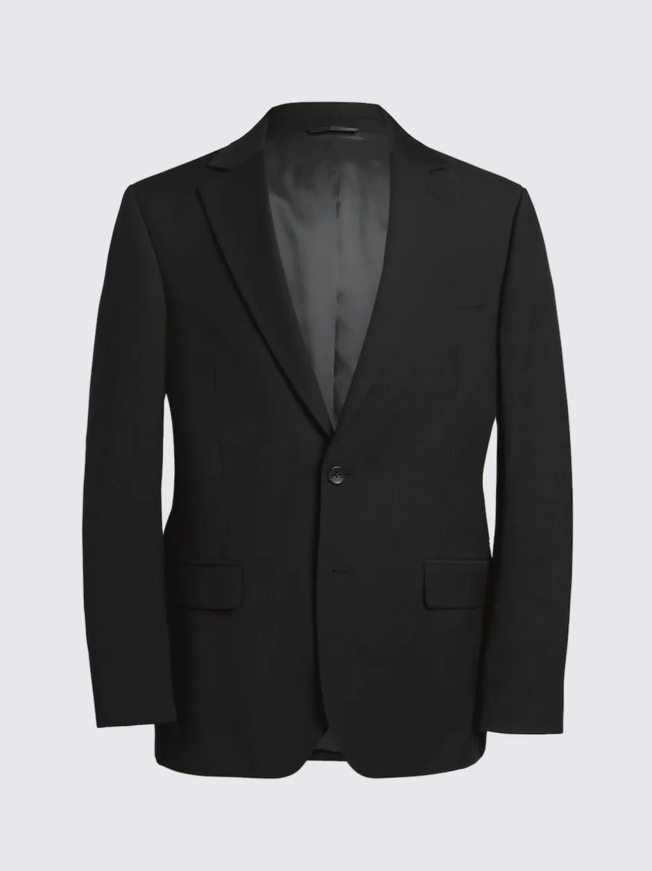 MOSS Tailored Regular Fit Stretch Suit Jacket Black Sale