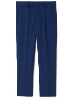 MOSS Blue Slub Trousers New