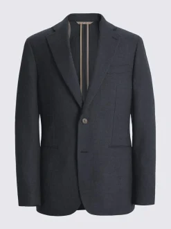 MOSS Blue Tailored Twill Suit Jacket