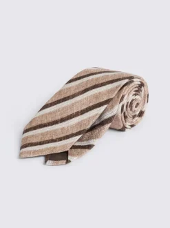 MOSS Brown Bottinelli Stripe Tie Outlet