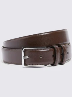 MOSS Classic Leather Belt Brown Outlet