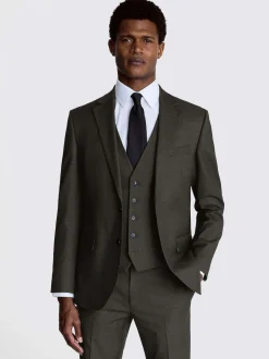 MOSS Regular Fit Stretch Suit Jacket Charcoal Discount