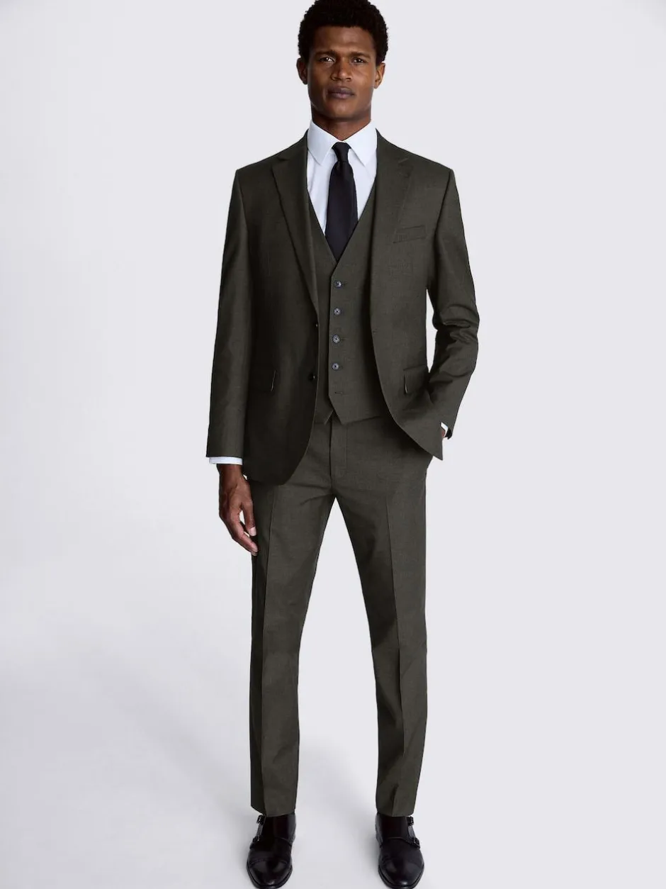 MOSS Regular Fit Stretch Suit Jacket Charcoal Discount
