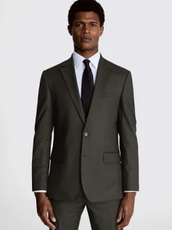 MOSS Regular Fit Stretch Suit Jacket Charcoal Discount