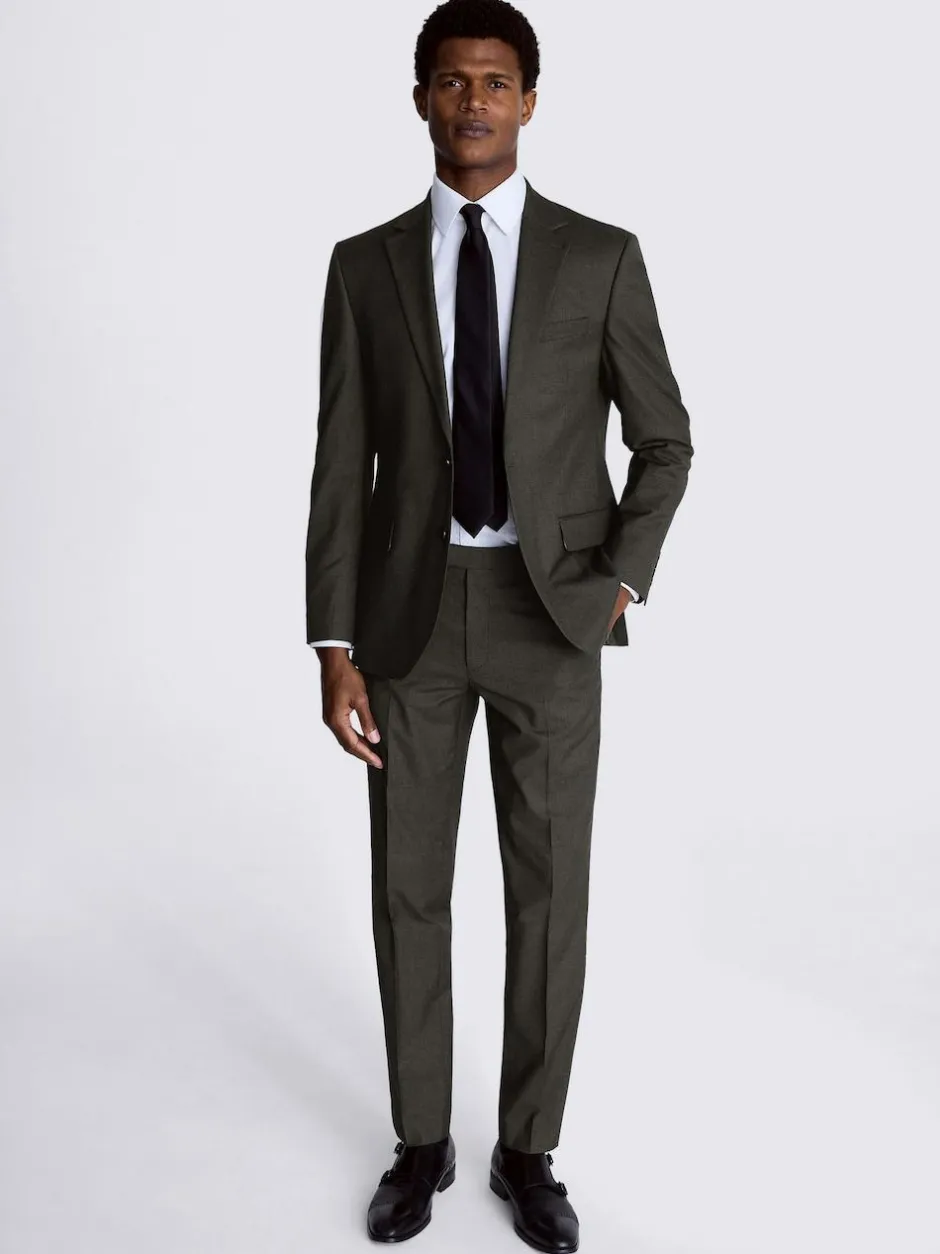 MOSS Regular Fit Stretch Suit Jacket Charcoal Discount