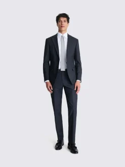 MOSS Tailored Regular Fit Stretch Suit Jacket Charcoal New