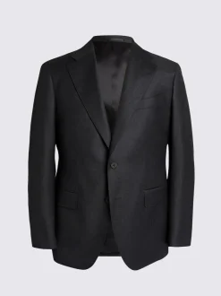 MOSS Tailored Twill Italian Suit Jacket Charcoal Best