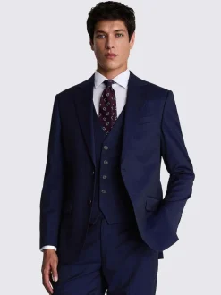 MOSS Regular Fit Stretch Suit Jacket Ink New