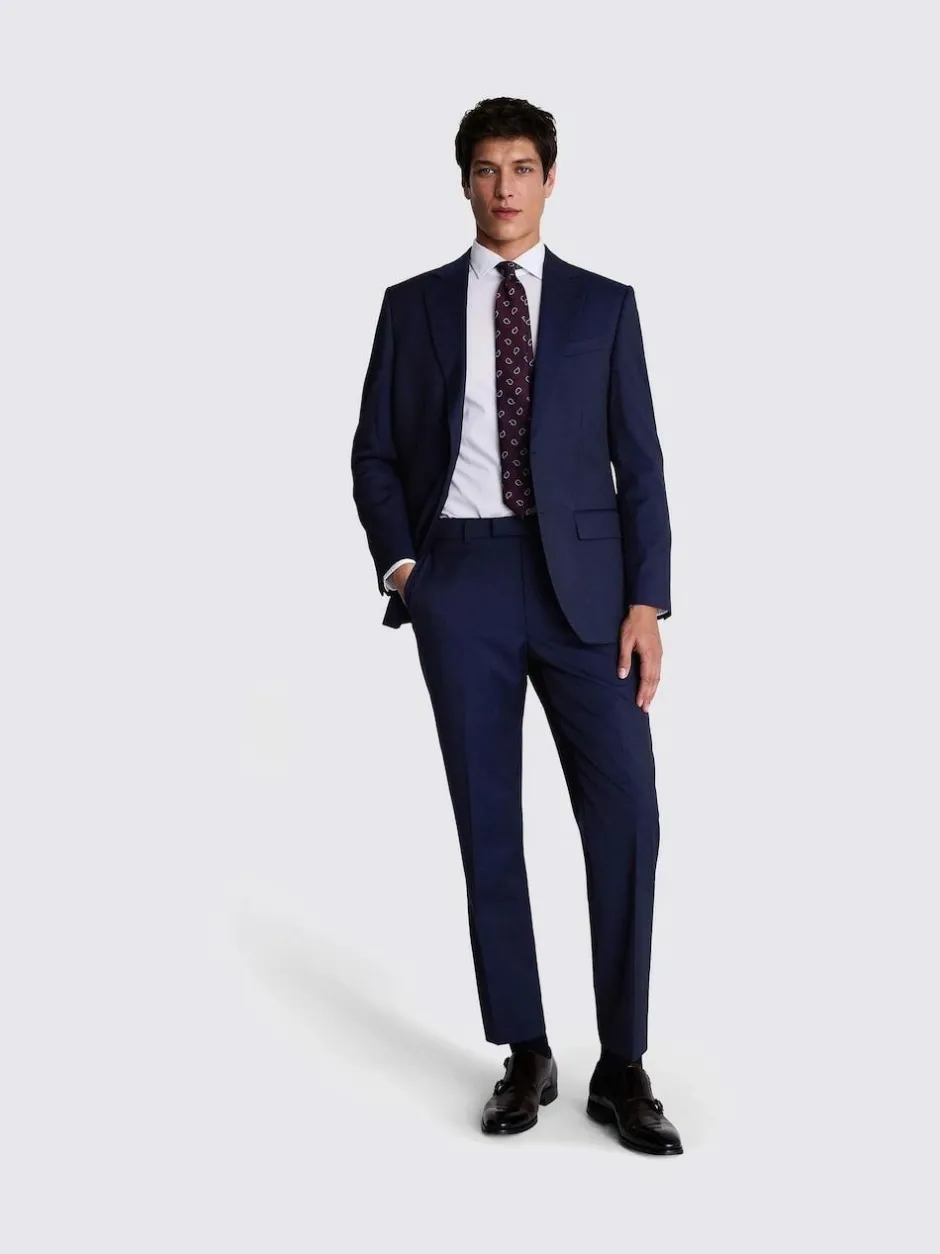 MOSS Regular Fit Stretch Suit Jacket Ink New