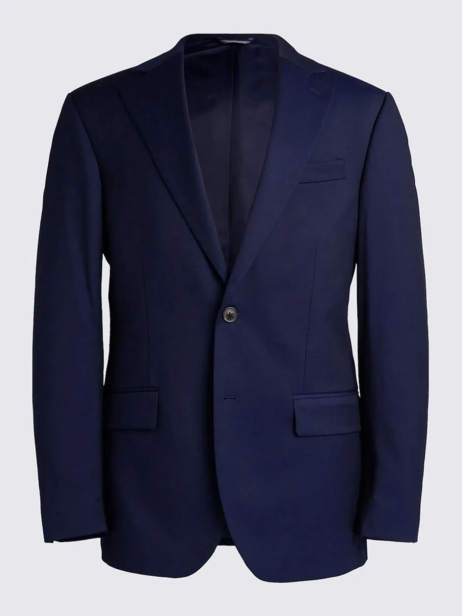 MOSS Regular Fit Stretch Suit Jacket Ink New