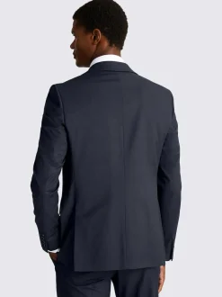 MOSS Slim Regular Fit Stretch Suit Jacket Ink New