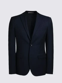 MOSS Slim Regular Fit Stretch Suit Jacket Ink New