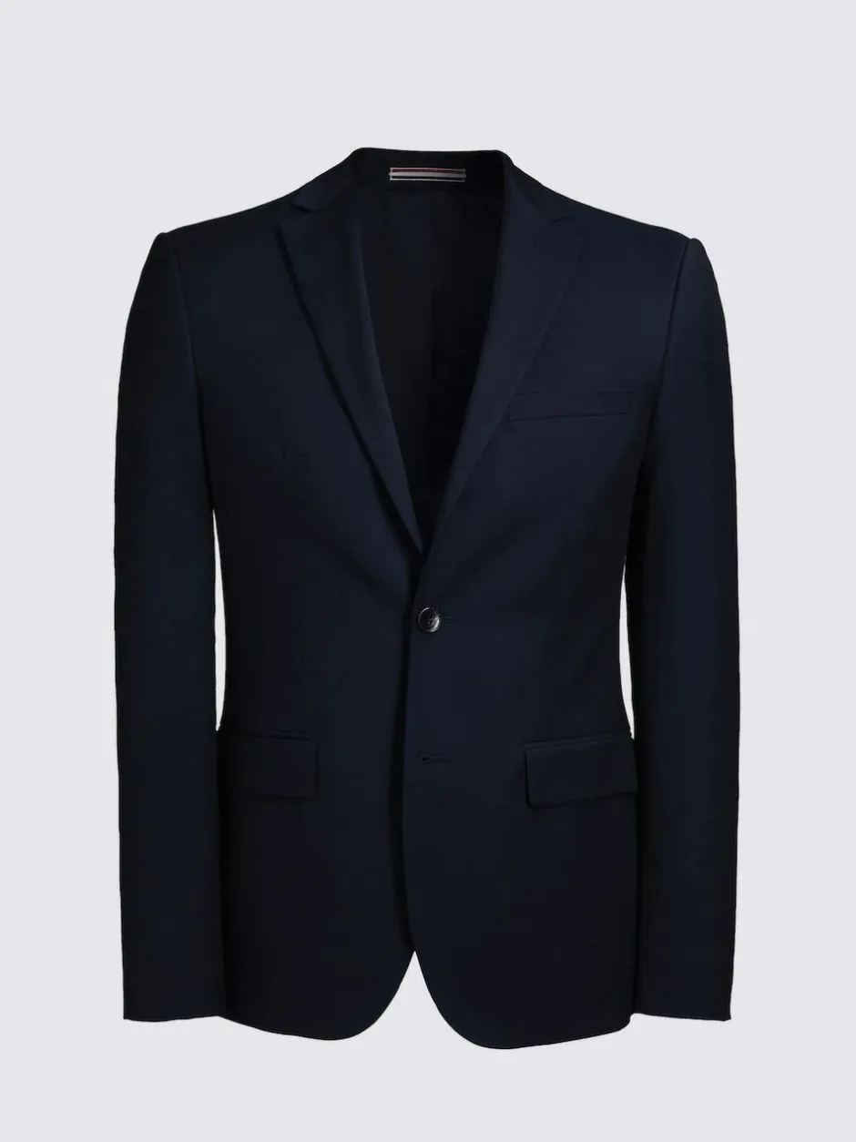 MOSS Slim Regular Fit Stretch Suit Jacket Ink New