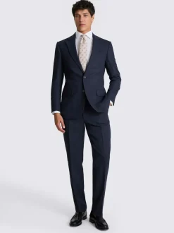 MOSS Tailored Herringbone Suit Jacket Ink Clearance