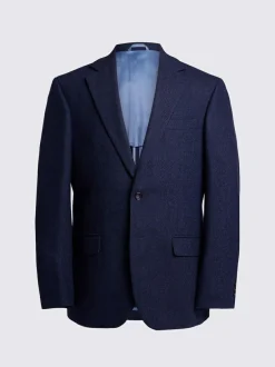 MOSS Tailored Herringbone Suit Jacket Ink Clearance