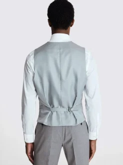 MOSS Light Grey Tailored Performance Suit Waistcoat