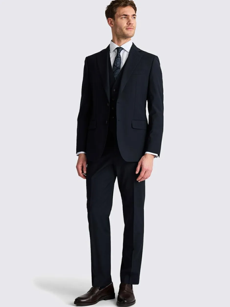 MOSS Navy Tailored Performance Suit Jacket Sale