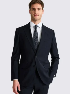 MOSS Navy Tailored Performance Suit Jacket Sale
