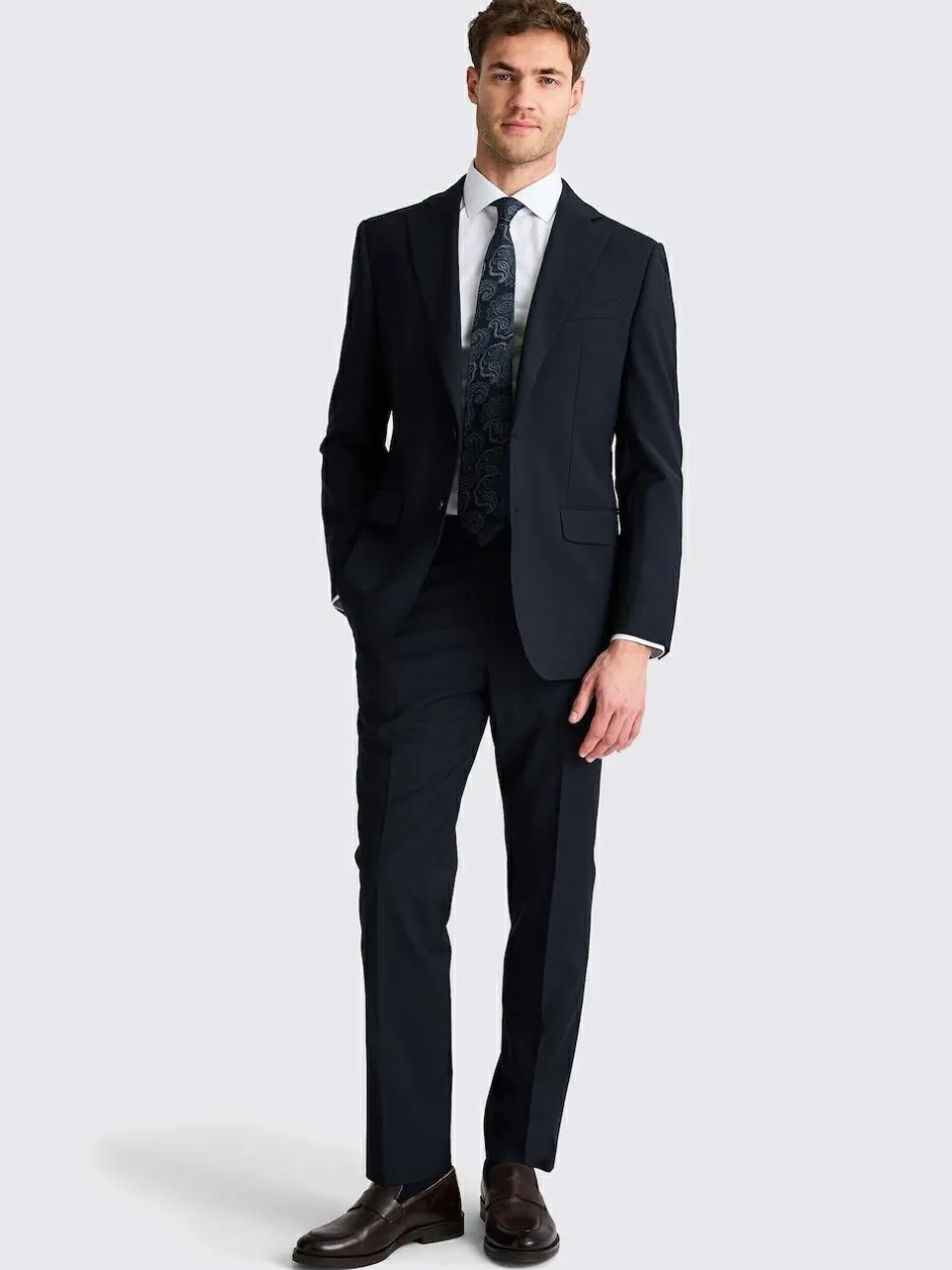 MOSS Navy Tailored Performance Suit Jacket Sale