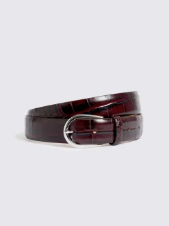 MOSS Red Italian Croc Belt Clearance